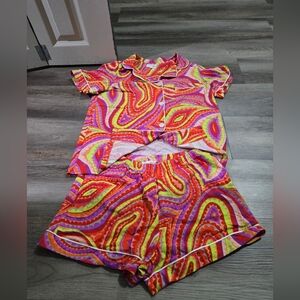 BedHead x Trina Turk Psychedelic Paisley Pajama Set - Size S